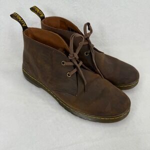 Dr Martens Cabrillo Brown Leather Chukka Boots Mens Size 10 Ankle Desert Shoes